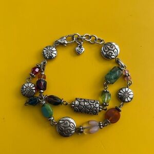Brighton Garden Girl Silverplate Bracelet